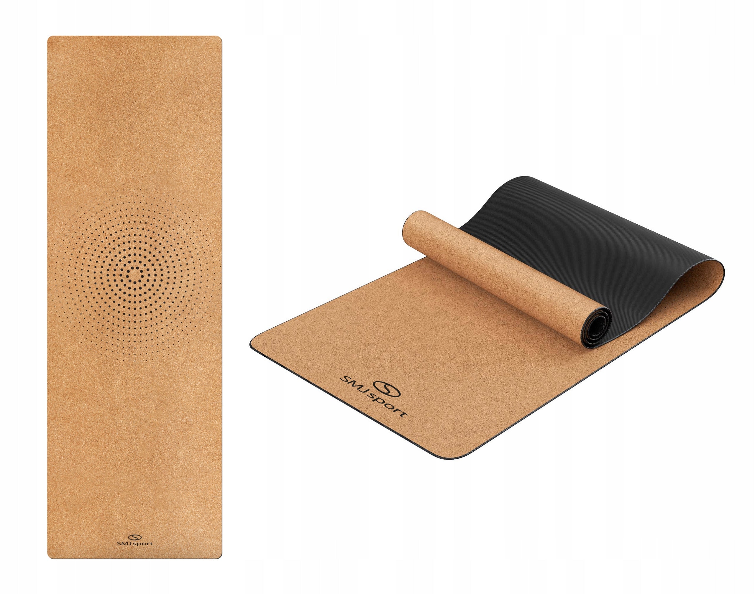 ECO-FRIENDLY fitness yoga cork mat NATURAL non-slip 4mm