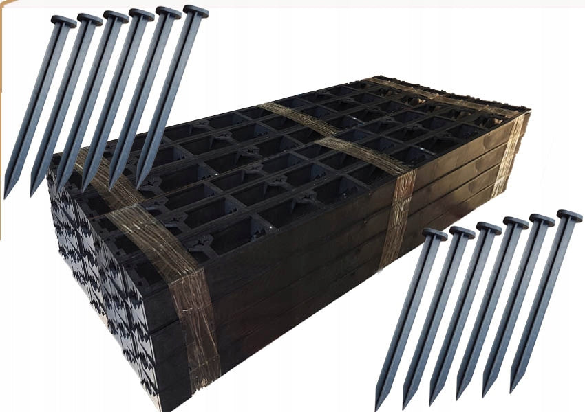 ECO LAWN EDGING BORD, BORDER H 58mm 50m +150 ANCHORS Manufacturer code 6
