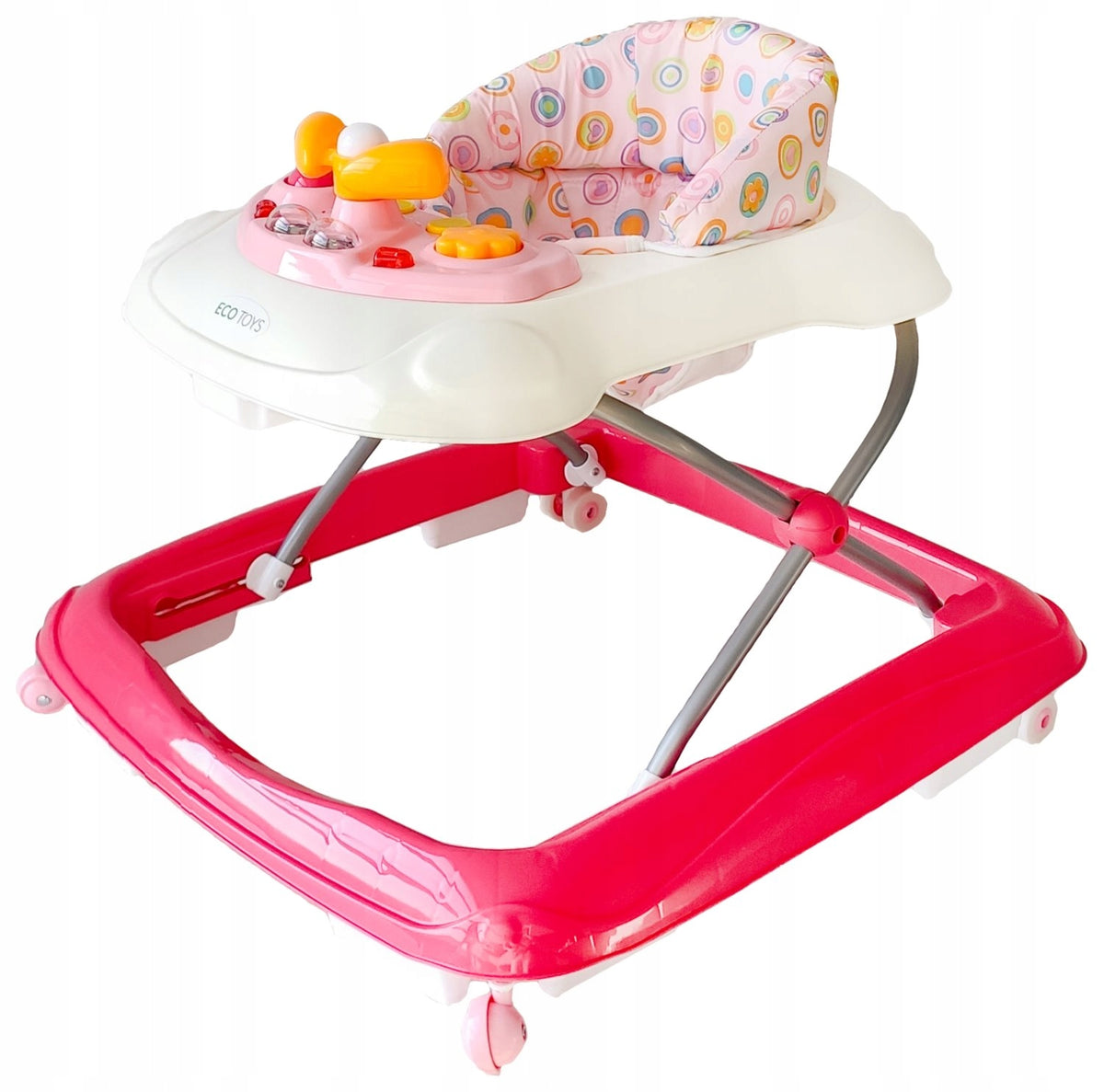 ECOTOYS Chodítko interaktivní růžové