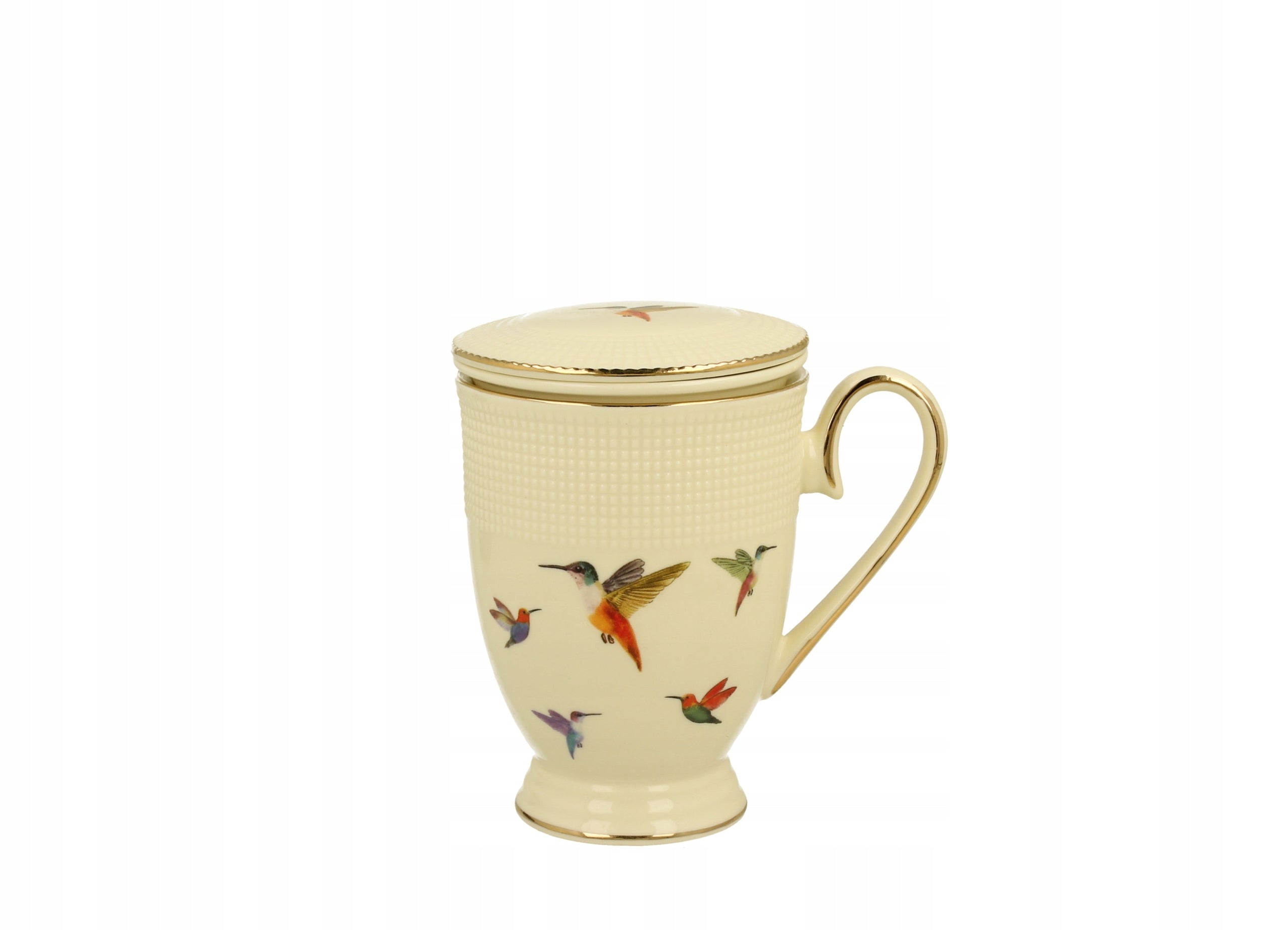 ECRU Mug with Hummingbird Infuser Brand Duo