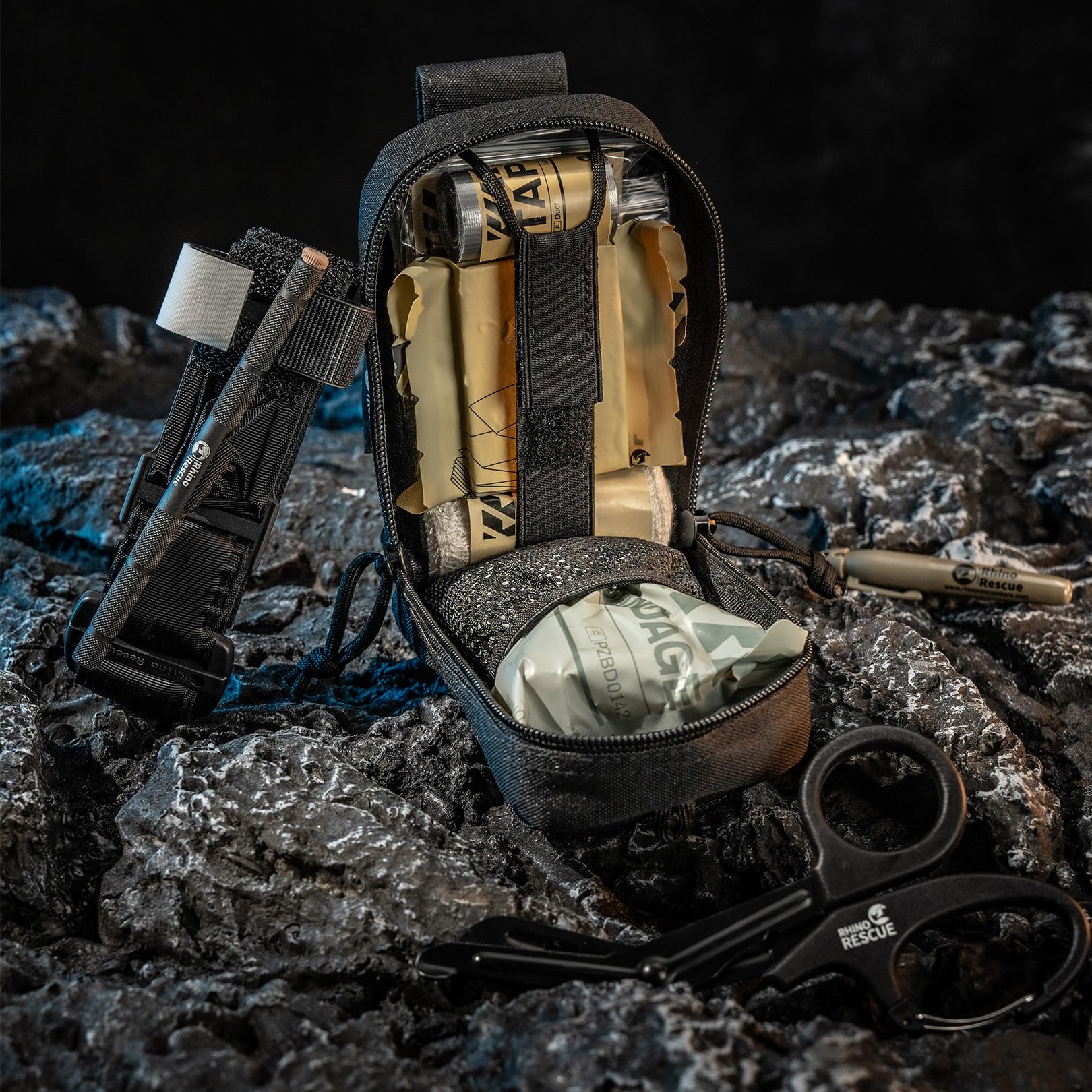 EDC Tactical First Aid Kit IFAK Trauma Kit MOLLE RHINO RESCUE Survival Auto Manufacturer code F2MM