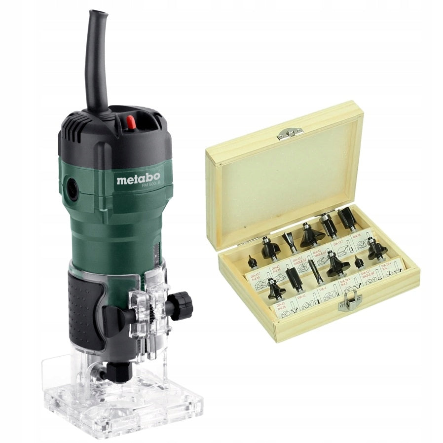 EDGE MILLING MACHINE METABO FM 500-6 WITH 6MM INTERCHANGEABLE CUTTER SET