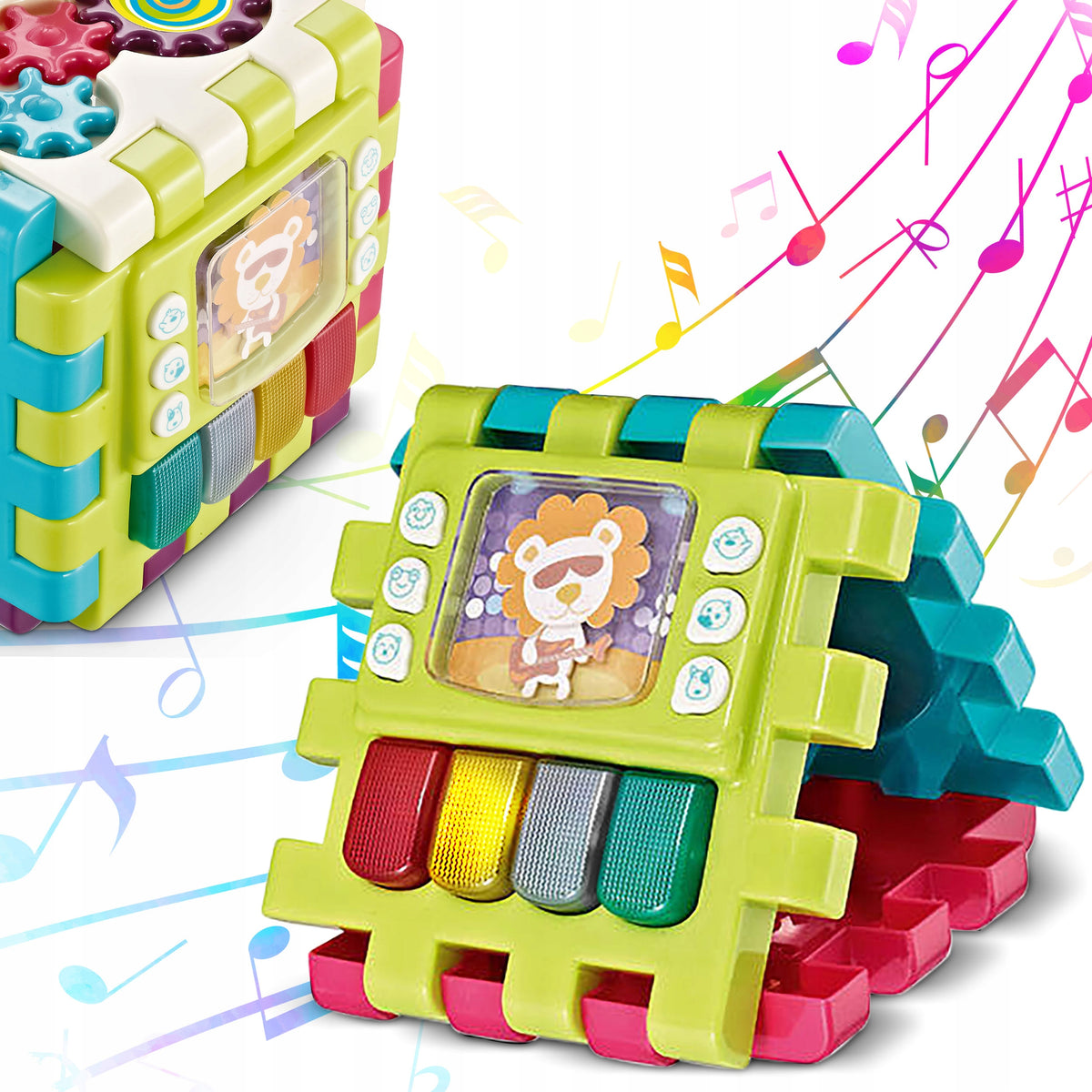 EDUCATIONAL CUBE SORTER MONTESSORI MUSIC FOR CHILD 10IN1 RICOKIDS EAN (GTIN) 5903890610265