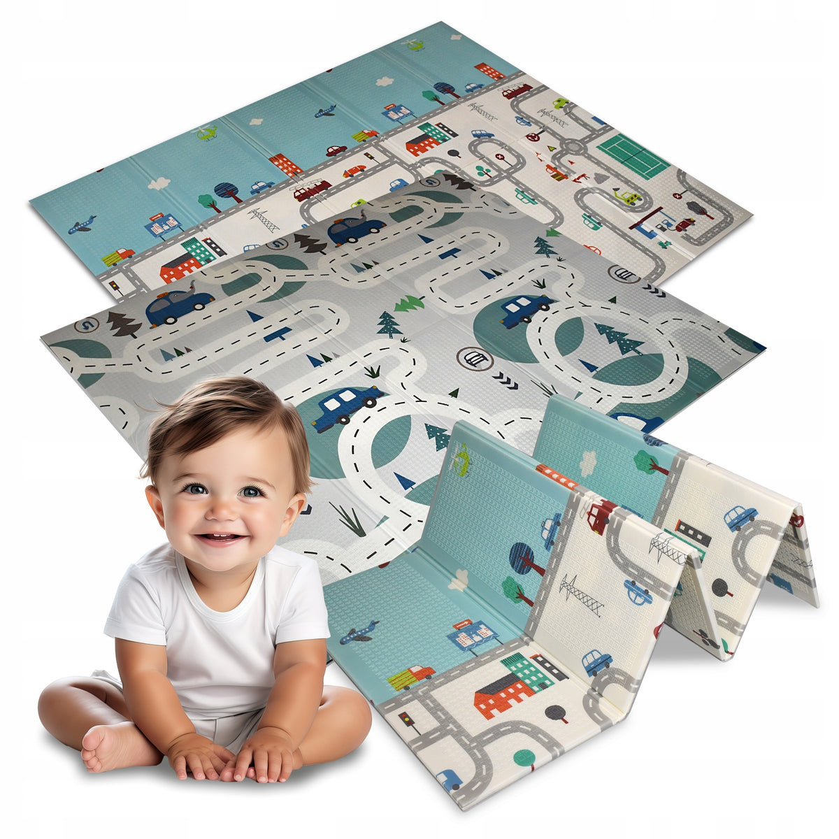 EDUCATIONAL FOAM MAT 180X200 DOUBLE-SIDED THICK Brand no brand
