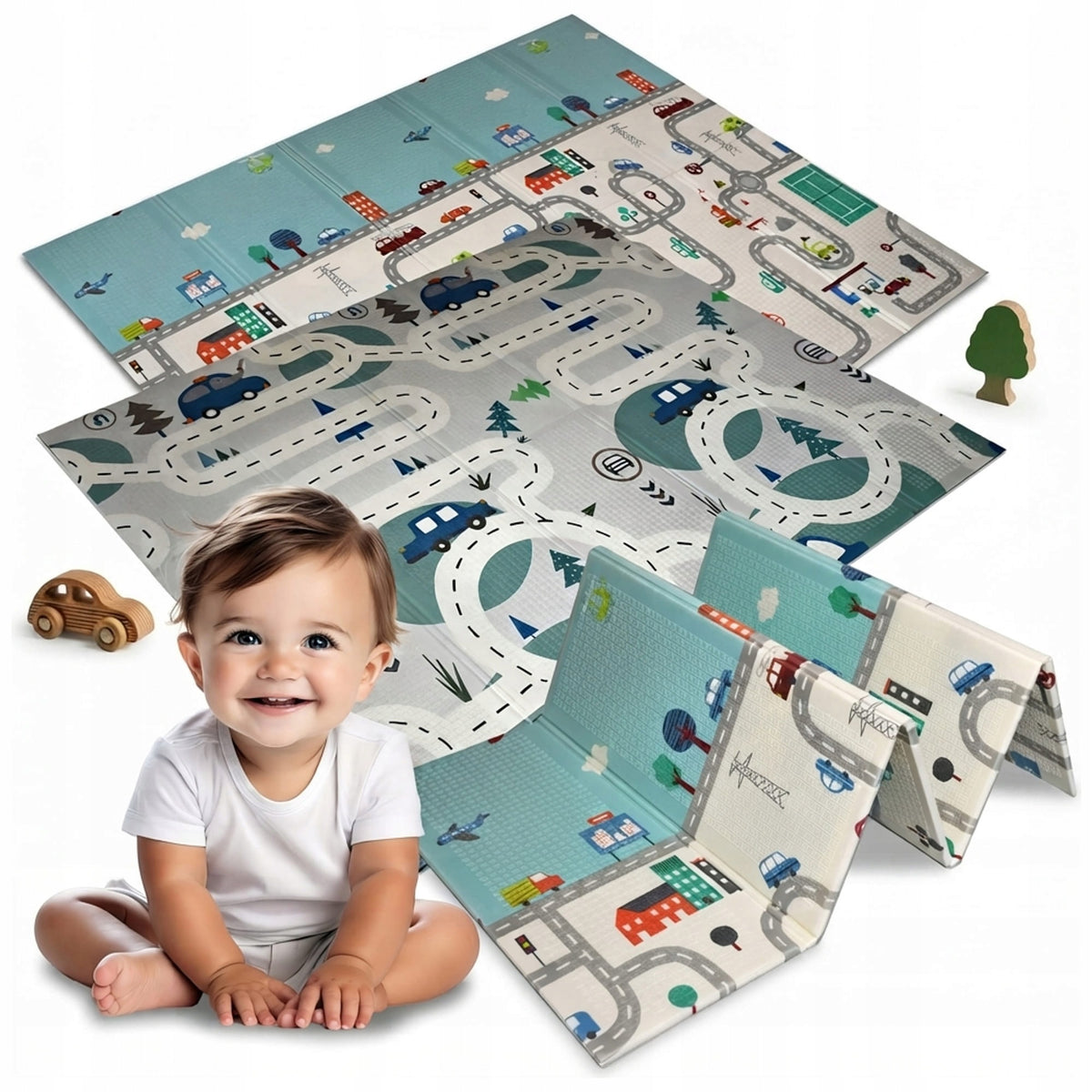 EDUCATIONAL FOAM MAT 180X200 DOUBLE-SIDED THICK