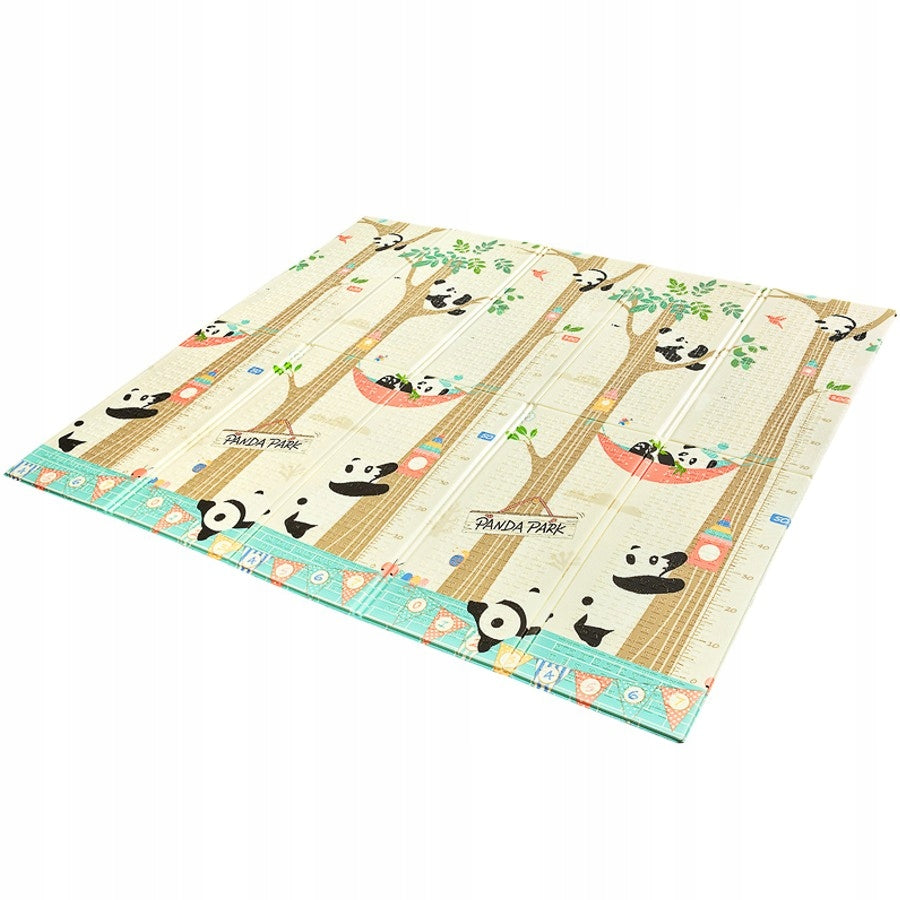 EDUCATIONAL FOAM MAT DOUBLE SIDED FOLDING FOR BABIES PANDAS 200x180CM Packaging status original