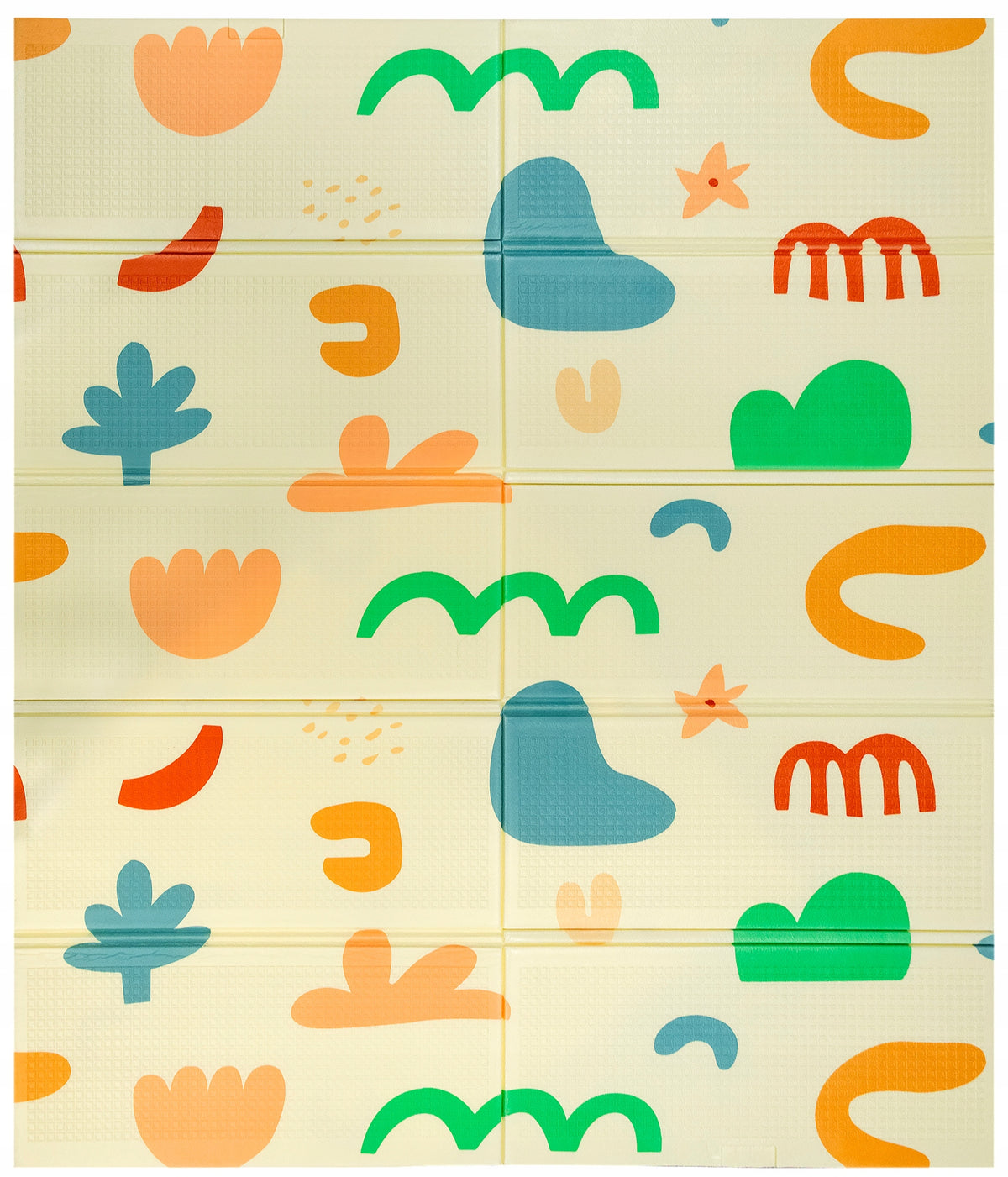 EDUCATIONAL FOAM MAT FOLDING 200X180 XPE SHAPES SUN MOON Packaging status original