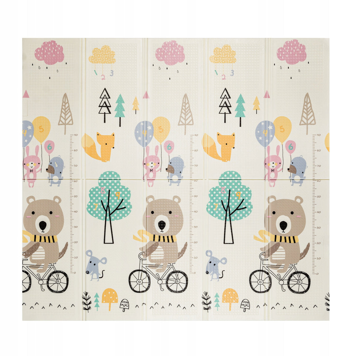 EDUCATIONAL FOAM MAT FOLDING DOUBLE-SIDED FOR CHILDREN BEAR 180×200 cm XPE Packaging status original
