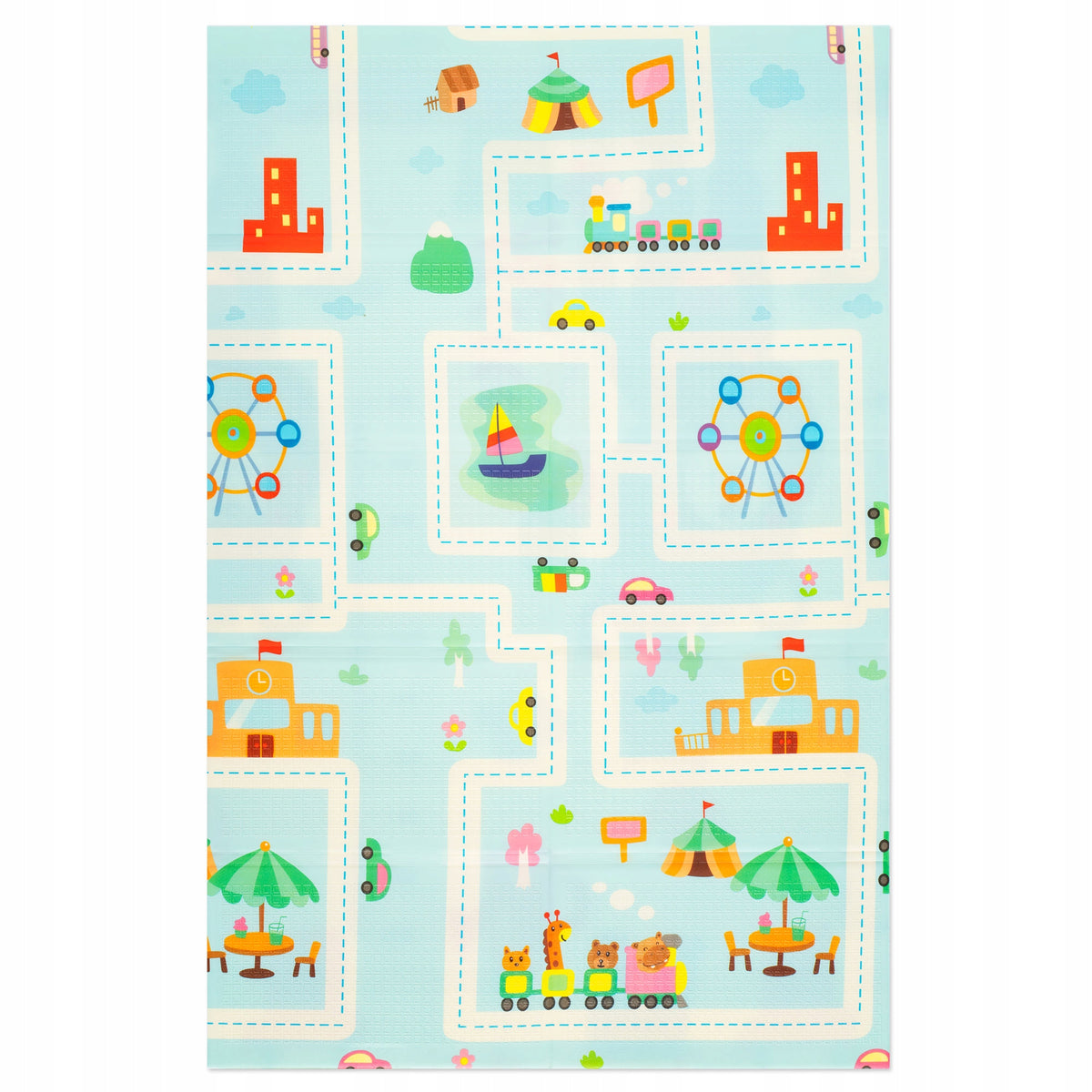 EDUCATIONAL FOAM MAT FOLDING FOR CHILDREN LARGE DOUBLE-SIDED XPE 180X120 CM Batteries included no