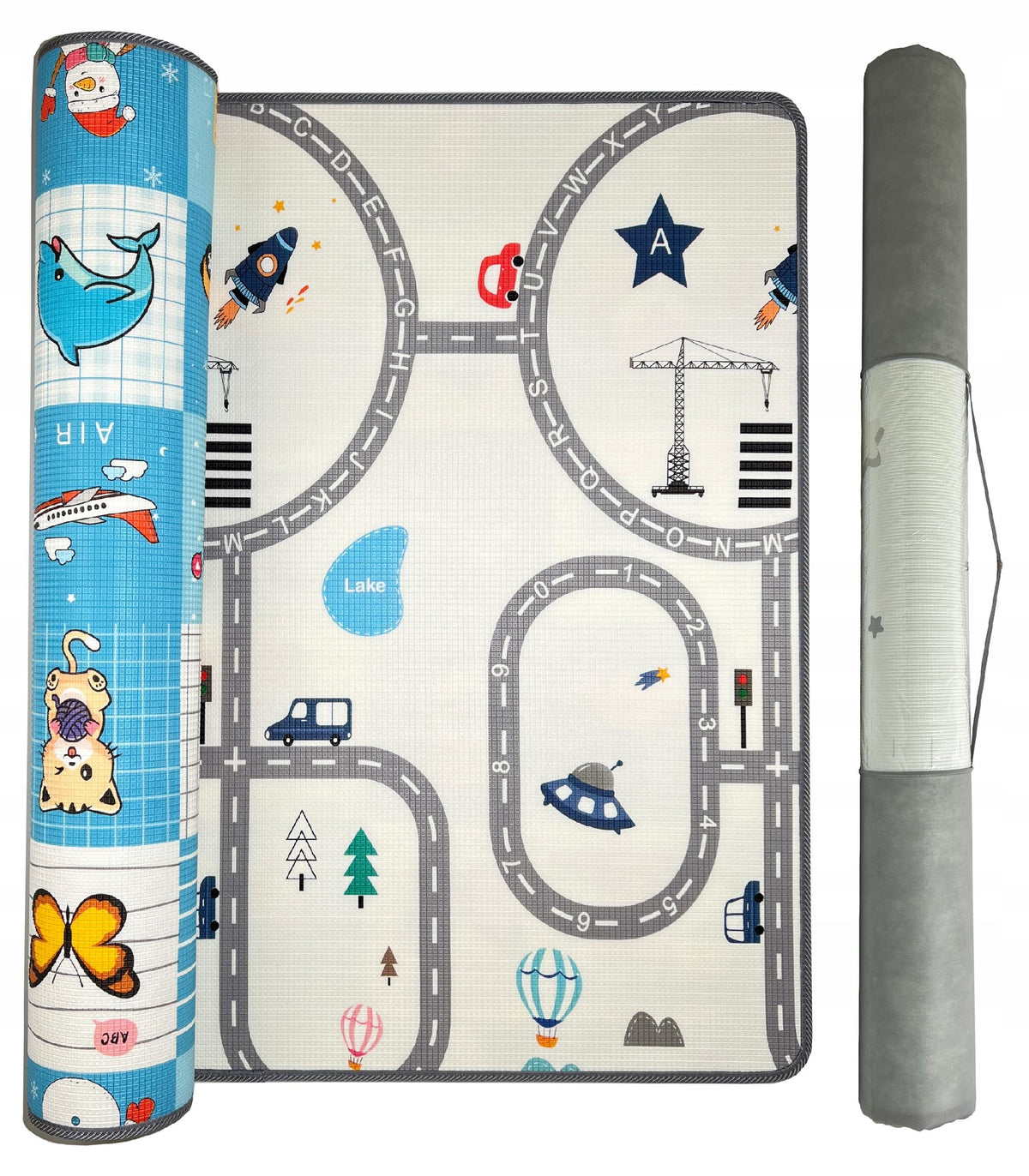 EDUCATIONAL FOAM MAT FOR CHILDREN DOUBLE-SIDED XPE 180x150 THICK 1CM Packaging status original