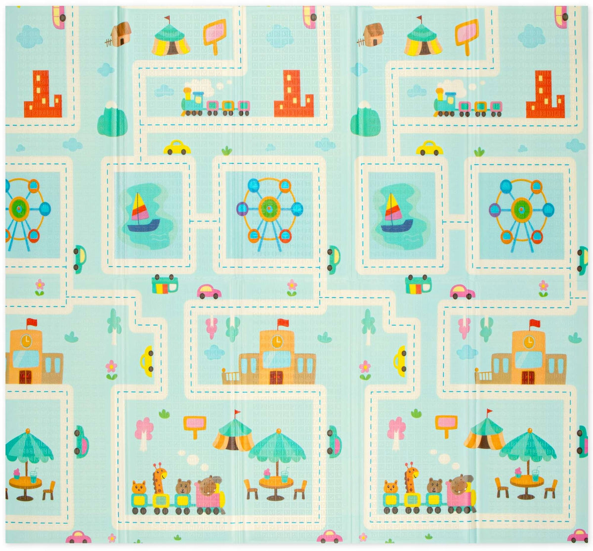 EDUCATIONAL FOAM MAT FOR CHILDREN LARGE STREETS 200x180 XPE MEASURE BAG Manufacturer code 0005
