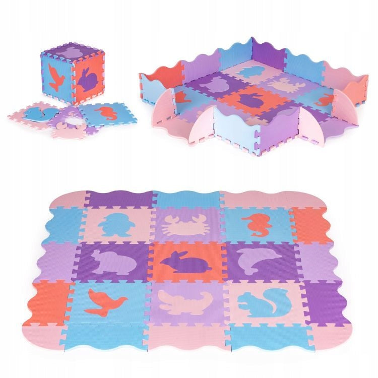 EDUCATIONAL FOAM MAT LARGE FOLDING PUZZLE FOR CHILDREN BABIES PURPLES EAN (GTIN) 5902143676751