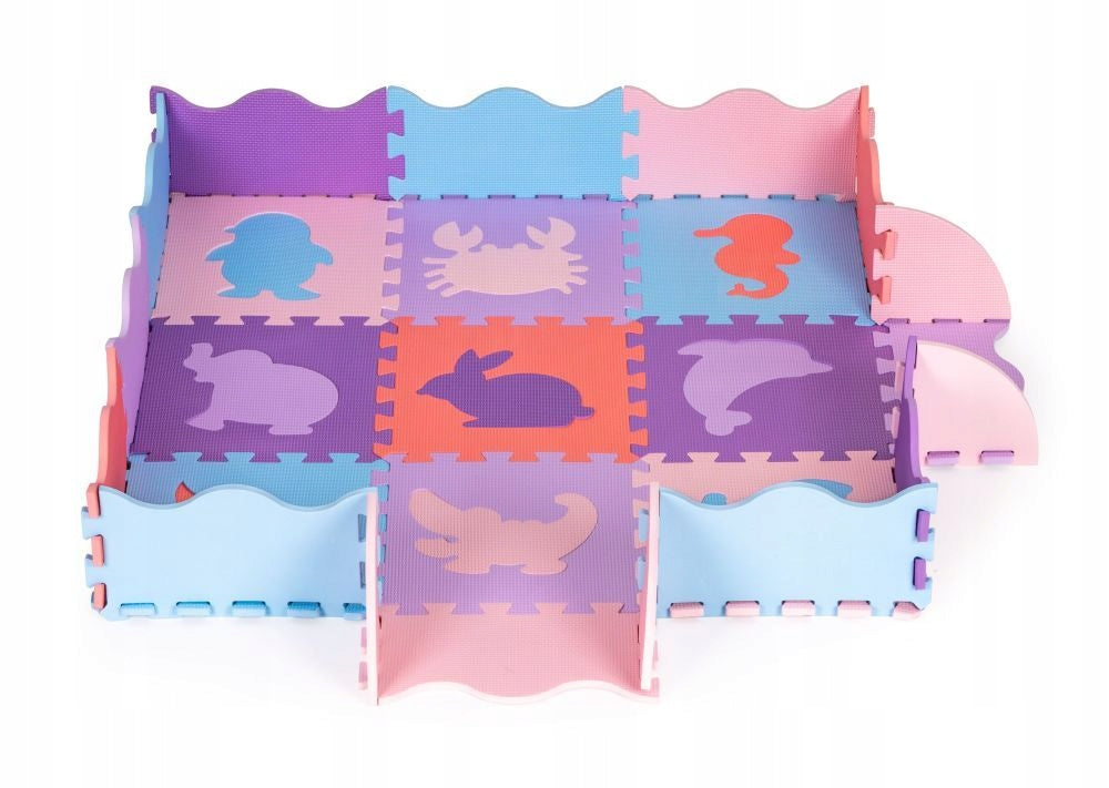 EDUCATIONAL FOAM MAT LARGE FOLDING PUZZLE FOR CHILDREN BABIES PURPLES Manufacturer code C0442-FIOLET