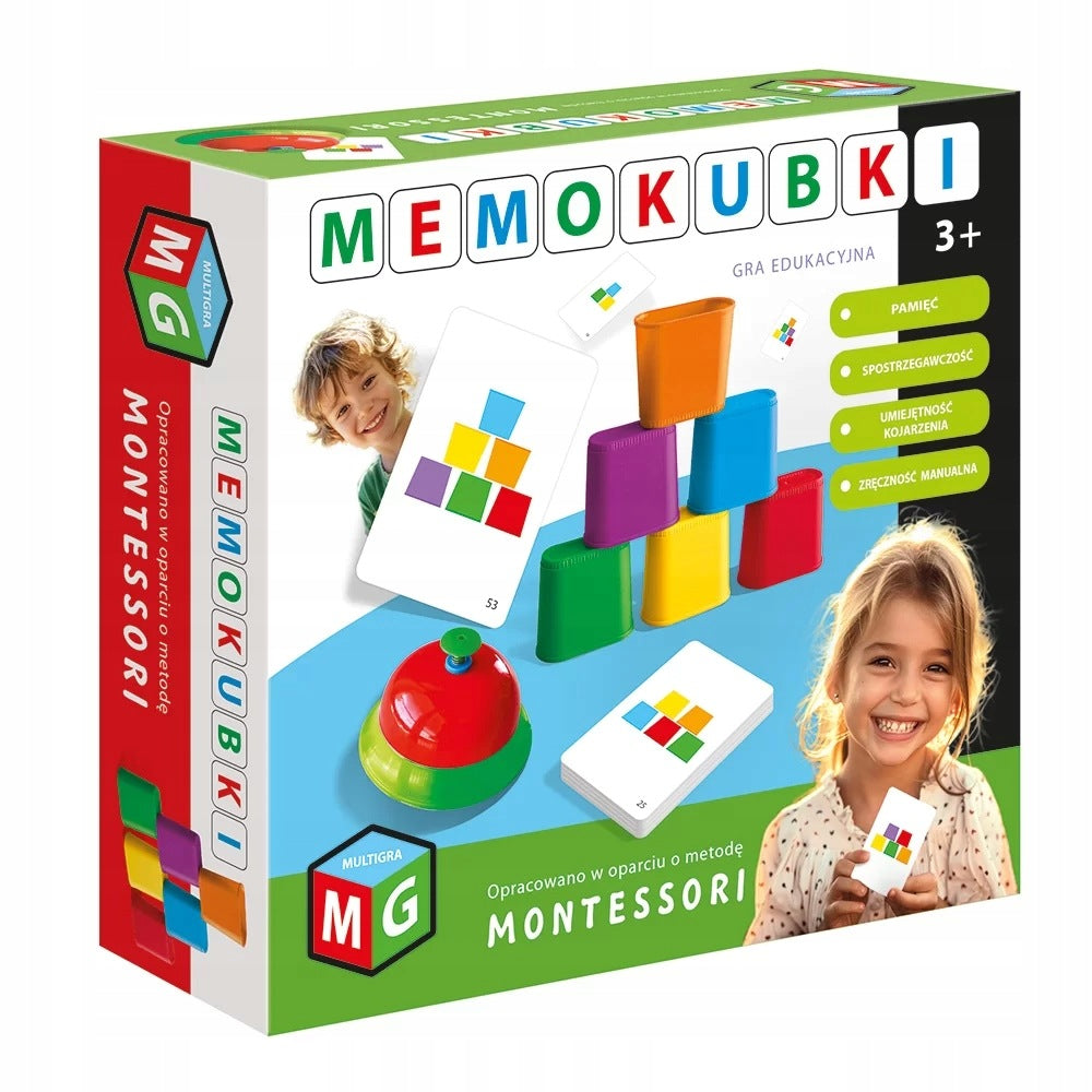 EDUCATIONAL GAME MEMOKUBKI MONTESSORI MULTIGRA Packaging status original