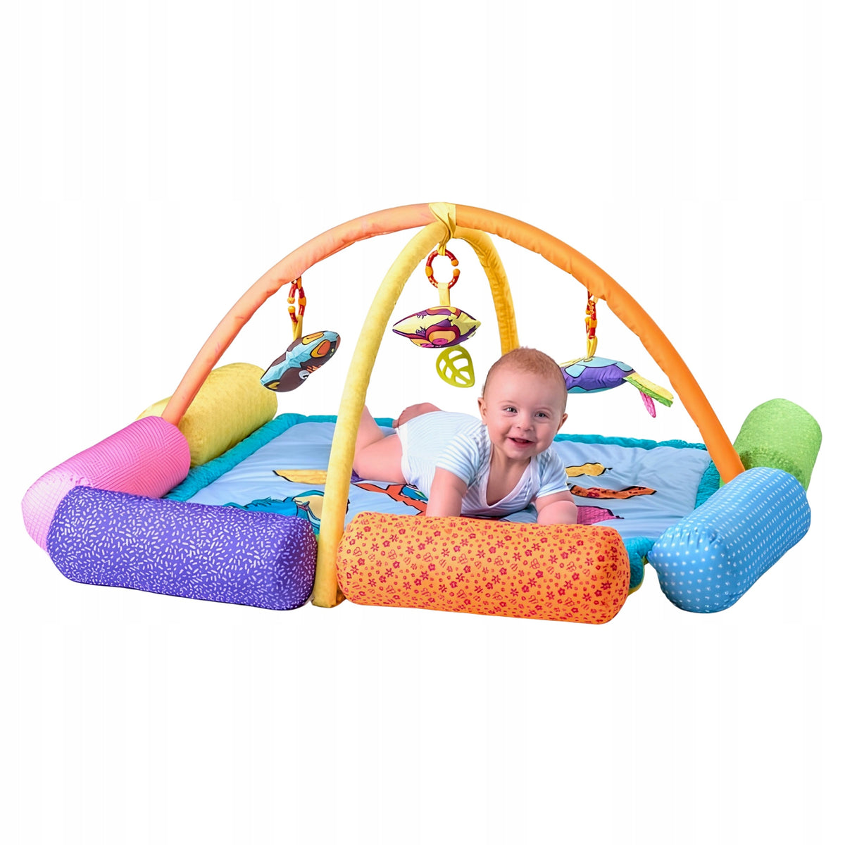 EDUCATIONAL GYMNASTIC MAT FOR BABIES SENSORY 96x96cm Manufacturer code V4C mata edukacyjna