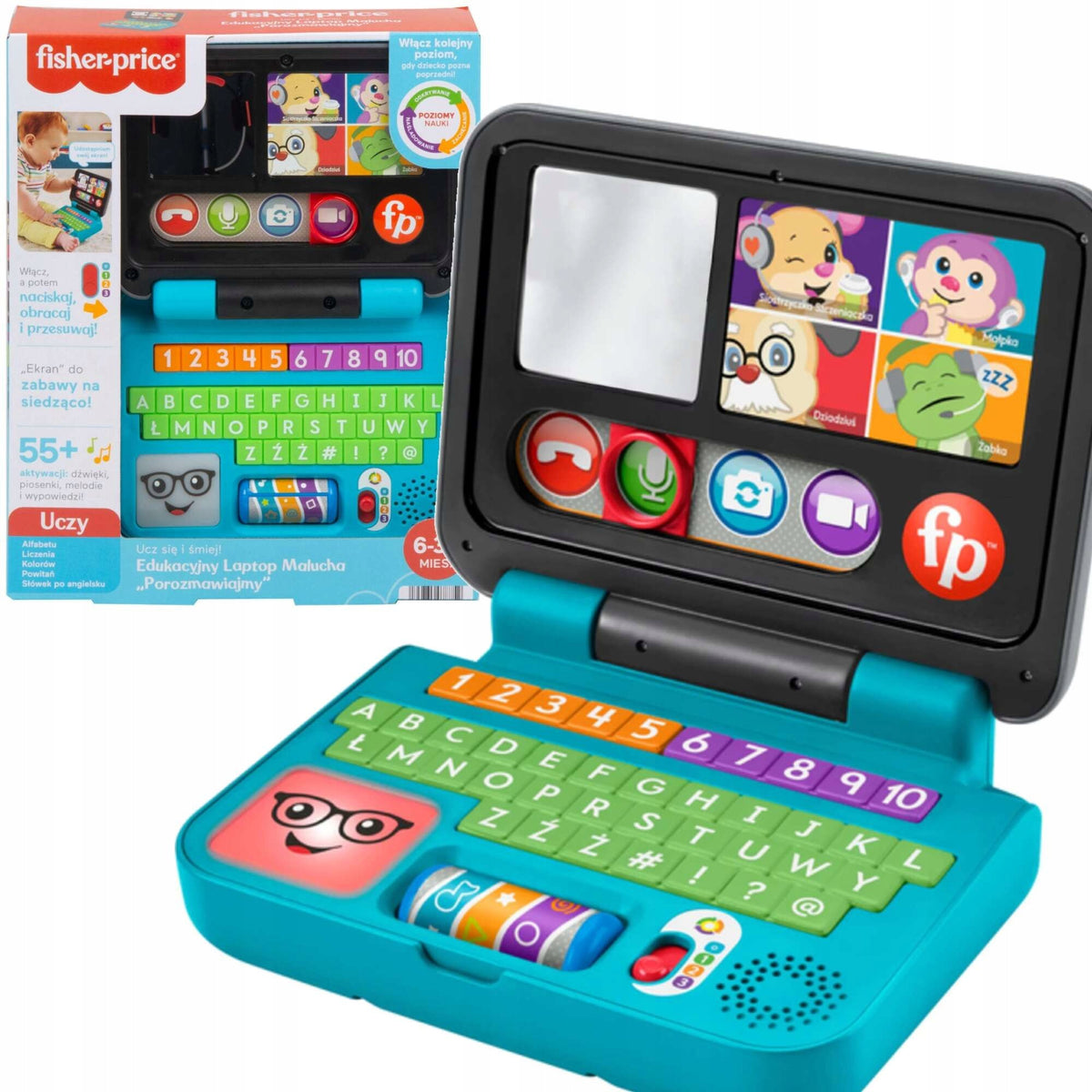 EDUCATIONAL INTERACTIVE LAPTOP TODDLER DŹW/ŚW