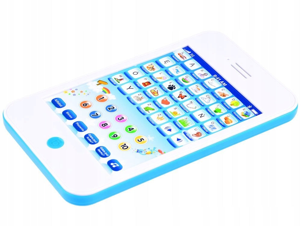 EDUCATIONAL INTERACTIVE TABLET in Polish `LEARNING WORDS AND NUMBERS Packaging status original