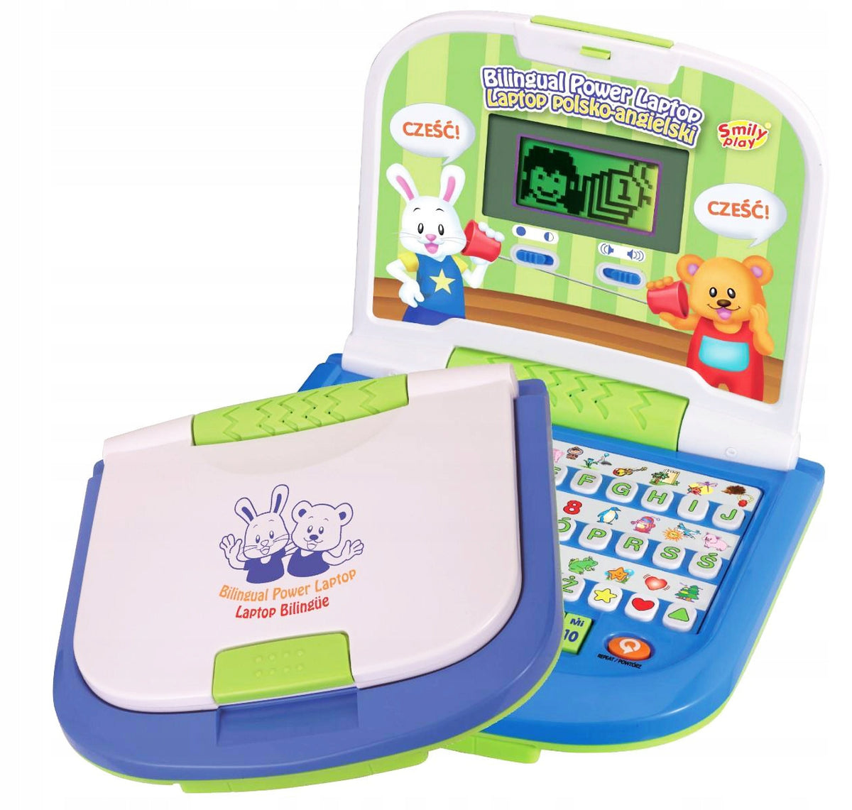 EDUCATIONAL LAPTOP FOR CHILDREN Smily Play Computer Bilingual Fun Manufacturer code interaktywna zabawka dla dziecka edukacyjna