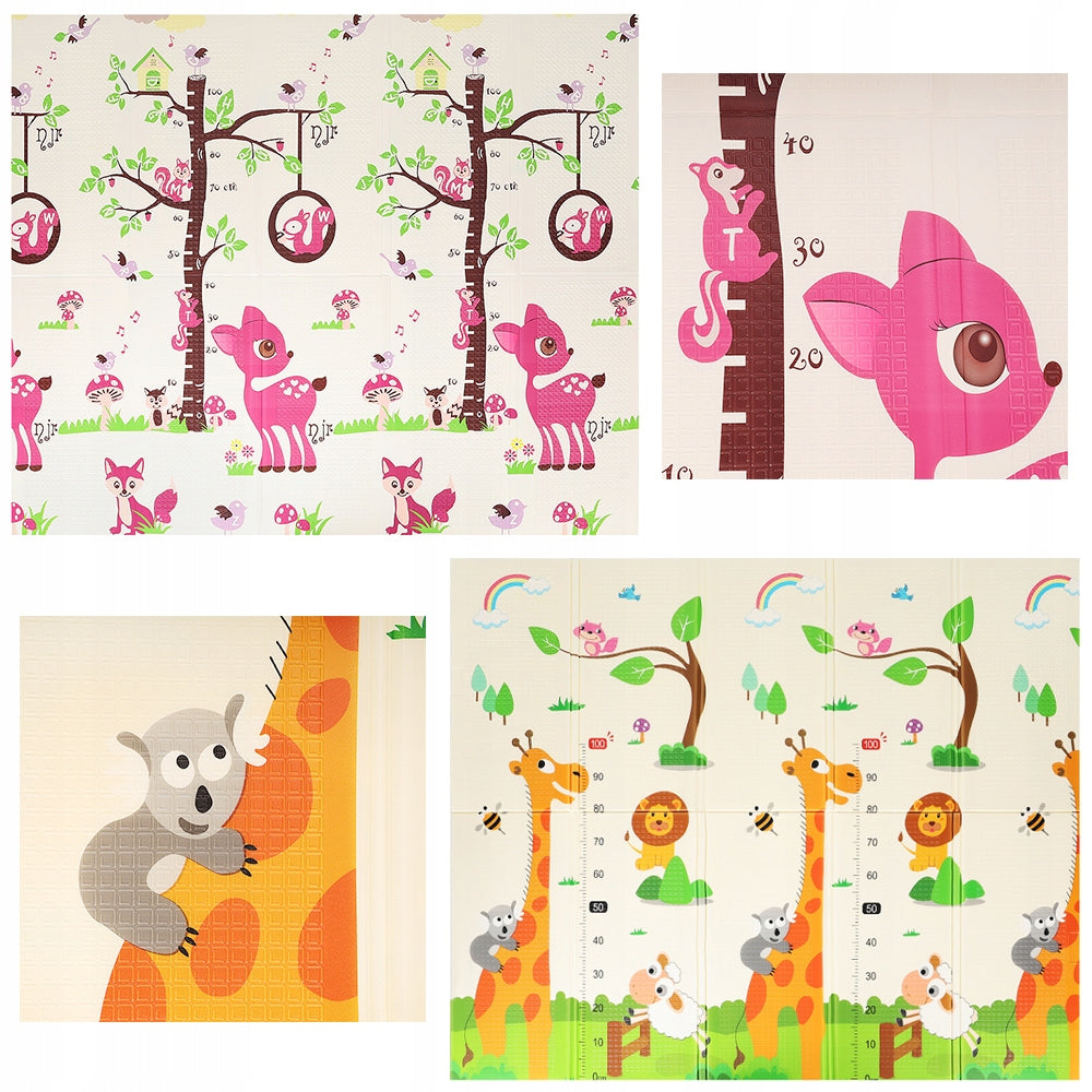 EDUCATIONAL MAT FOR BABIES INTERACTIVE FOAM DOUBLE-SIDED 200X180 XPE Brand no brand