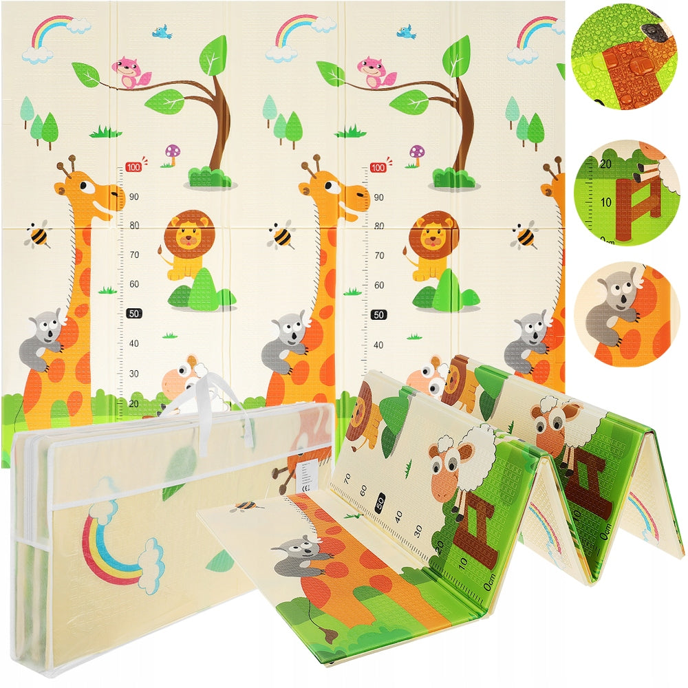 EDUCATIONAL MAT FOR BABIES INTERACTIVE FOAM DOUBLE-SIDED 200X180 XPE
