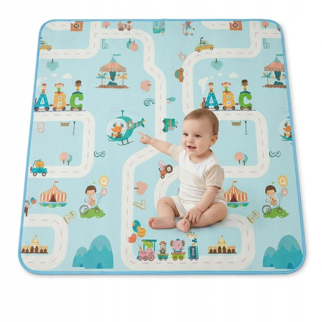 EDUCATIONAL MAT FOR BABY DOUBLE FOAM MAT FOR PLAYPEN 126X126 SOFT
