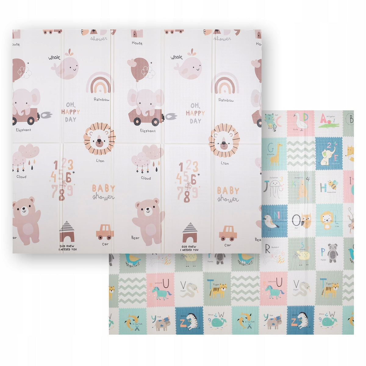 EDUCATIONAL MAT FOR CHILDREN folding double-sided 180x200 KiddyMoon FM-001 Packaging status original