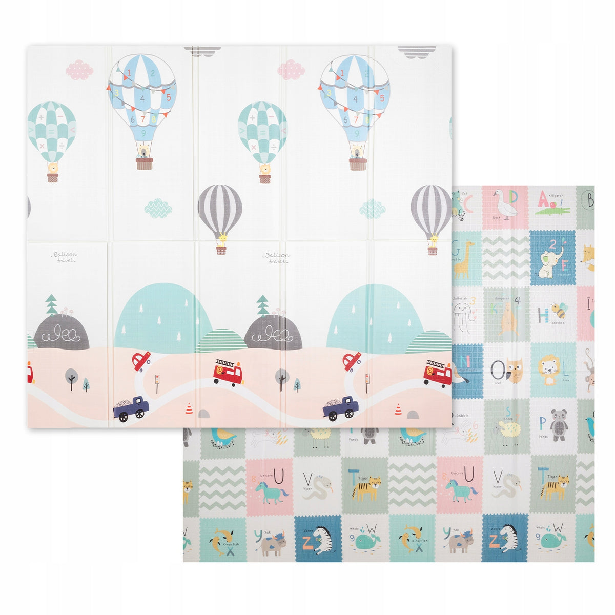 EDUCATIONAL MAT FOR CHILDREN folding double-sided 180x200 KiddyMoon FM-001 Packaging status original