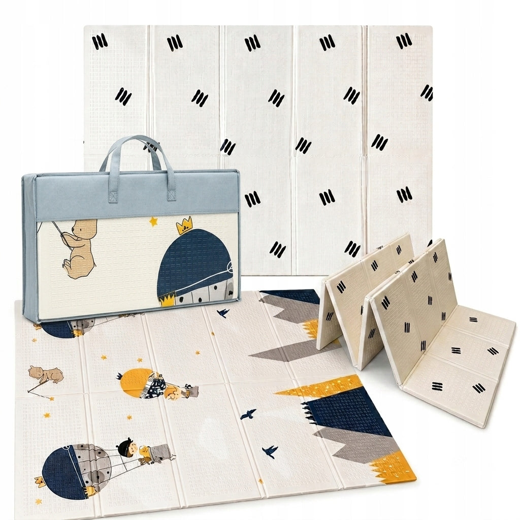 EDUCATIONAL MAT Foam Mat Folding For Children DOUBLE-SIDED LARGE 120x180cm