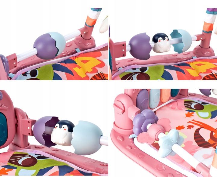EDUCATIONAL MAT WALKER PUSHER 2in1 Interactive Infant Rattles Brand no brand