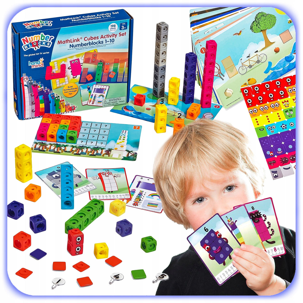 EDUCATIONAL MATH BLOCKS 1 - 10 SET EDUCATIONAL STEM BOY'S DAY Manufacturer code NUMBERBLOCKS ZESTAW KLOCKÓW EDUKACYJNYCH 1 -