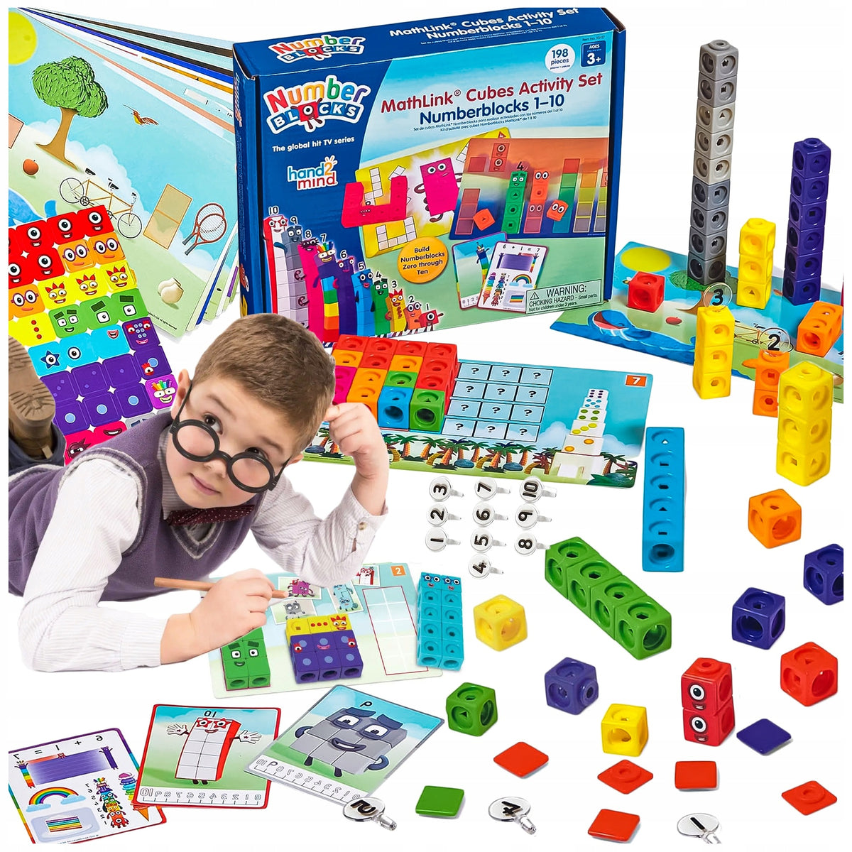 EDUCATIONAL MATH BLOCKS 1 - 10 SET EDUCATIONAL STEM BOY'S DAY Packaging status original
