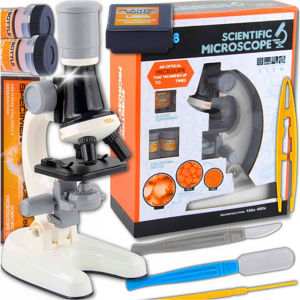 EDUCATIONAL MICROSCOPE FOR CHILDREN SCIENTIFIC LED APPROXIMATION 1200x SET Manufacturer code edukacyjny mikroskop dla dzieci pomoc naukowa