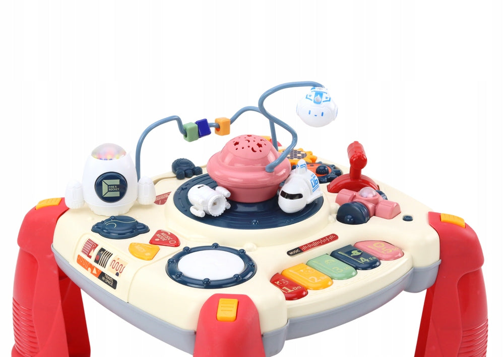 EDUCATIONAL MUSIC TABLE INTERACTIVE SPACE 2IN1 PANEL FOR BLOCKS Brand 4M