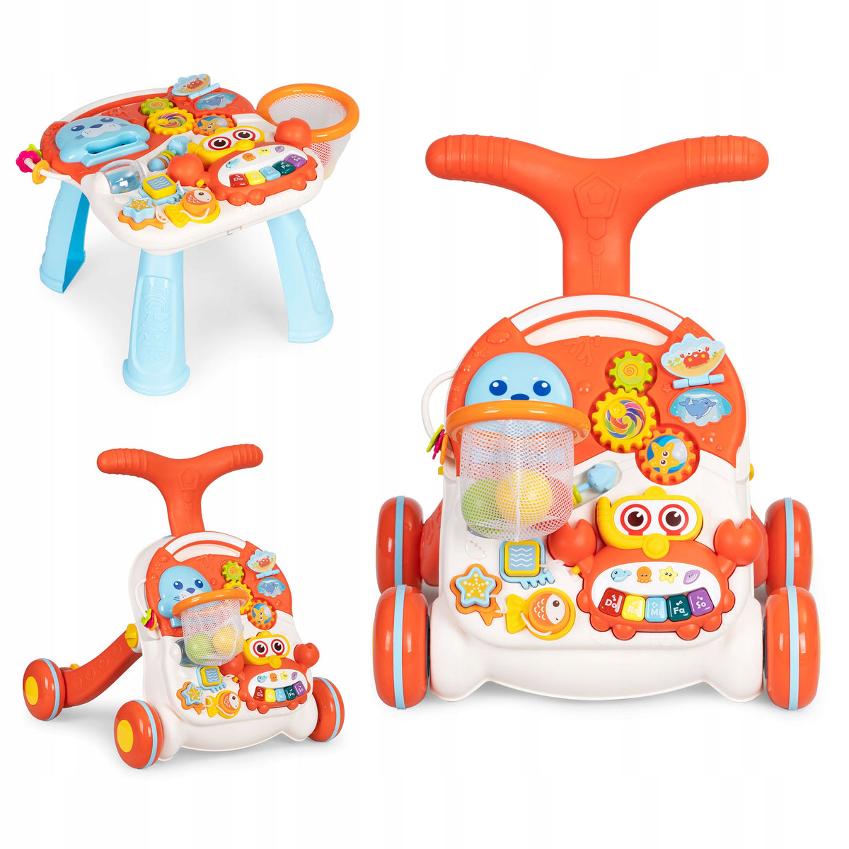 EDUCATIONAL PUSHER AND TABLE 2IN1 LED SOUNDS +12m