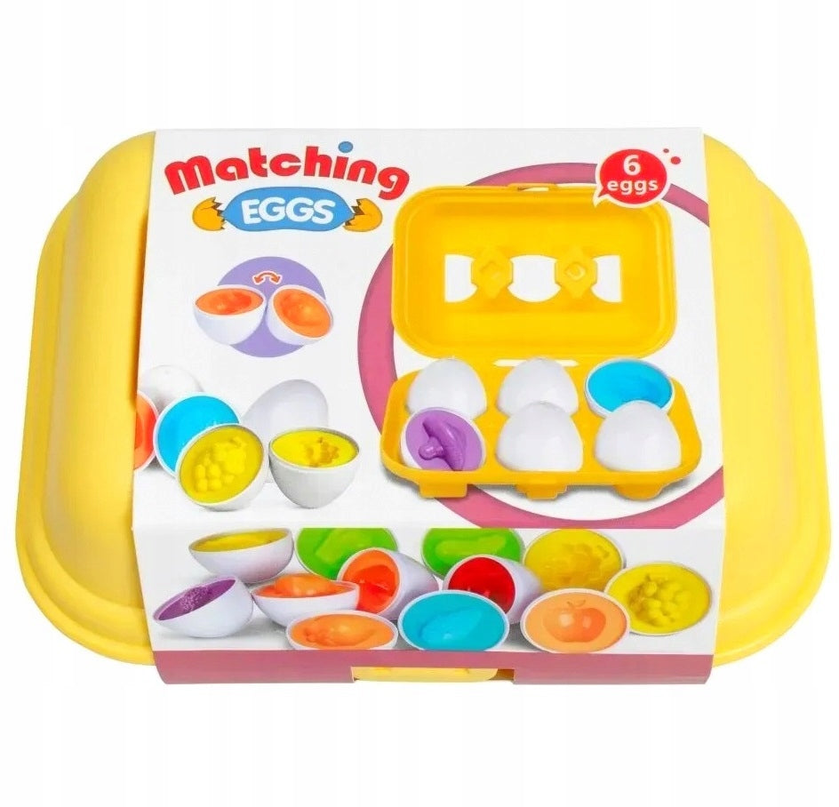 EDUCATIONAL PUZZLE LOGIC EGGS SMART SORTER SHAPES FRUIT MONTESSORI Packaging status original