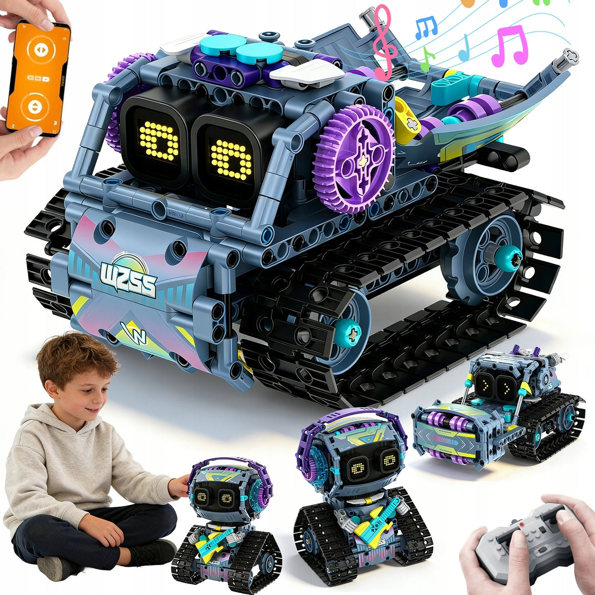 EDUCATIONAL ROBOT 3IN1 433 EL PROGRAMMING REMOTE CONTROL 2.4GHZ Packaging status original