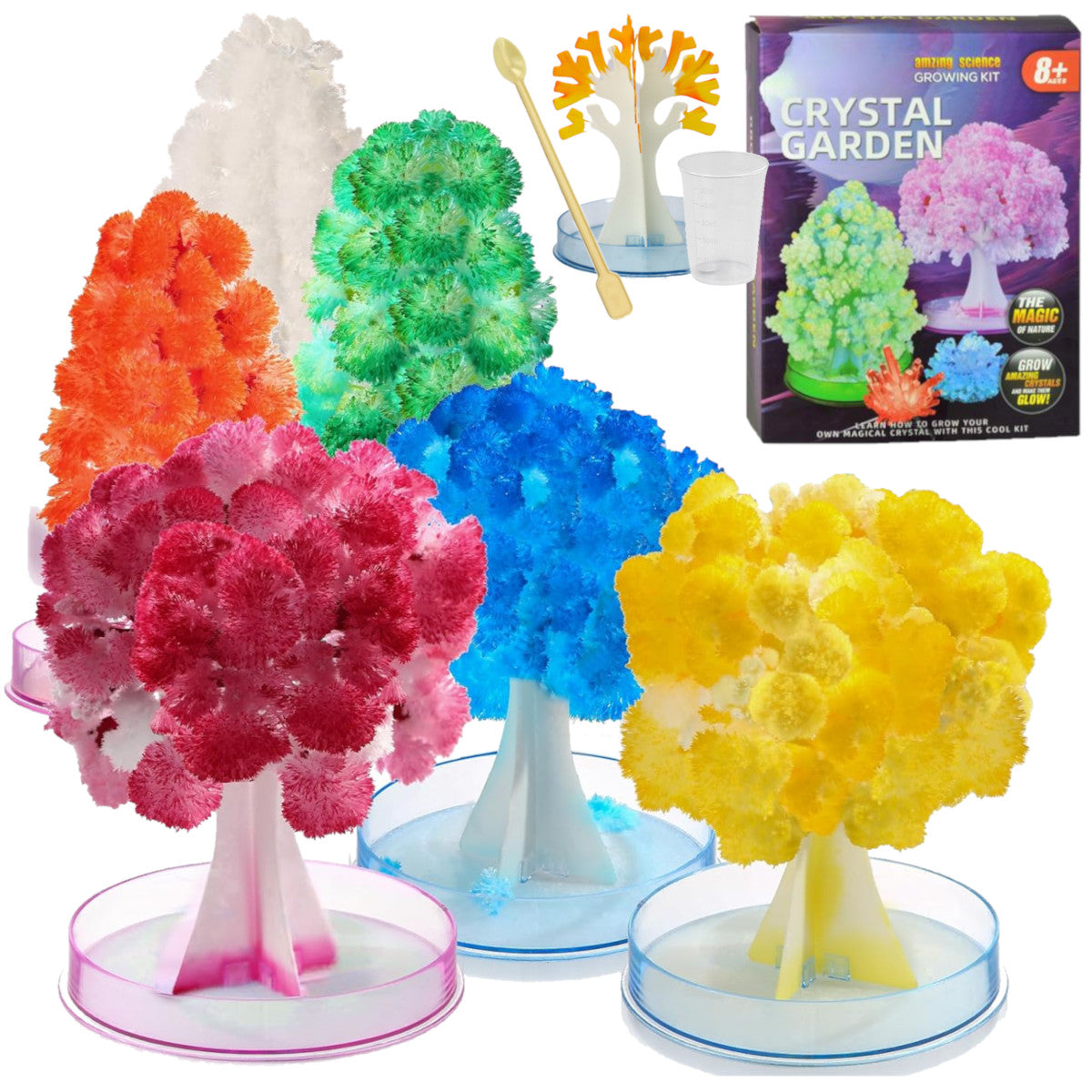 EDUCATIONAL SET FOR CHILDREN CRYSTAL BREEDING 6x CRYSTAL TREE Brand Stator