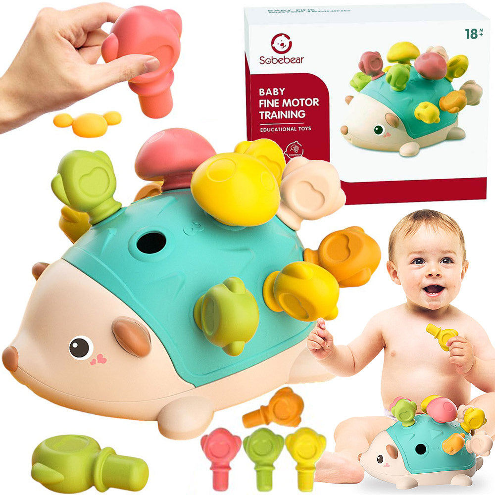 EDUCATIONAL SORTER HEDGEHOG MONTESSORI PUZZLE HEDGEHOG COLORFUL ARCADE GAME