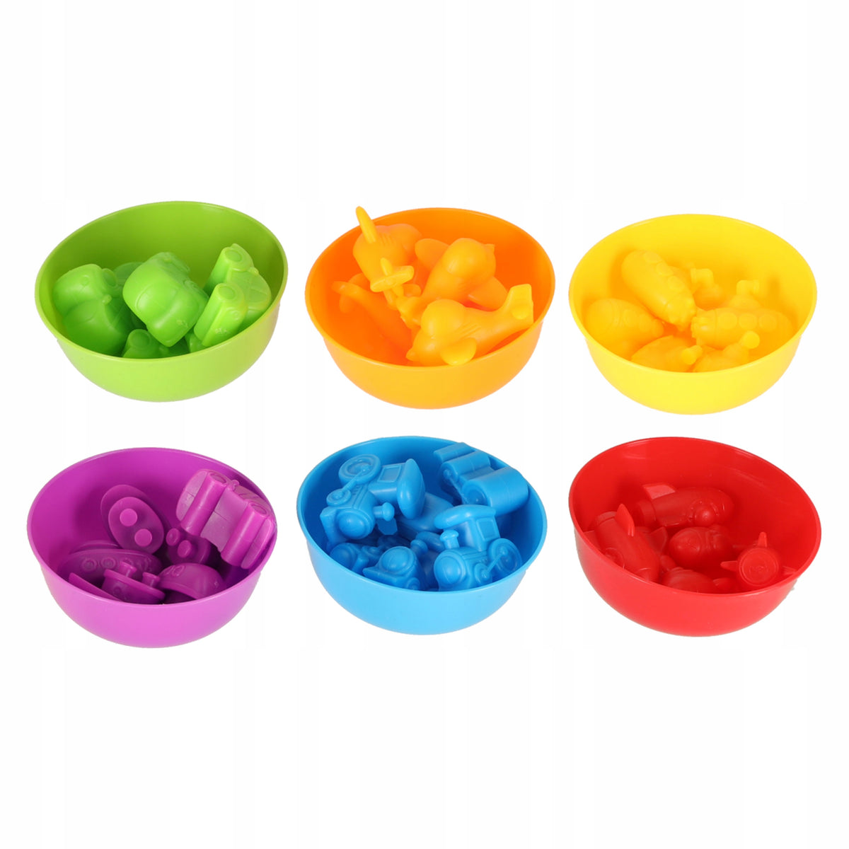 EDUCATIONAL SORTER LEARNING TO COUNT COLORS MONTESSORI VEHICLES SET 36 EL. Kid's age 3＋ years