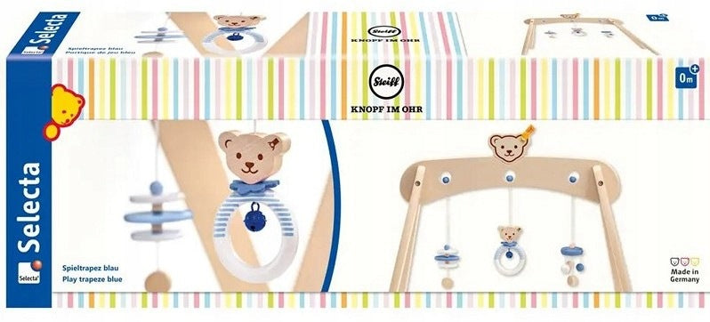 EDUCATIONAL STAND BABY GYM WOODEN FOR BABIES STEIFF SELECTA 59 CM Packaging status original