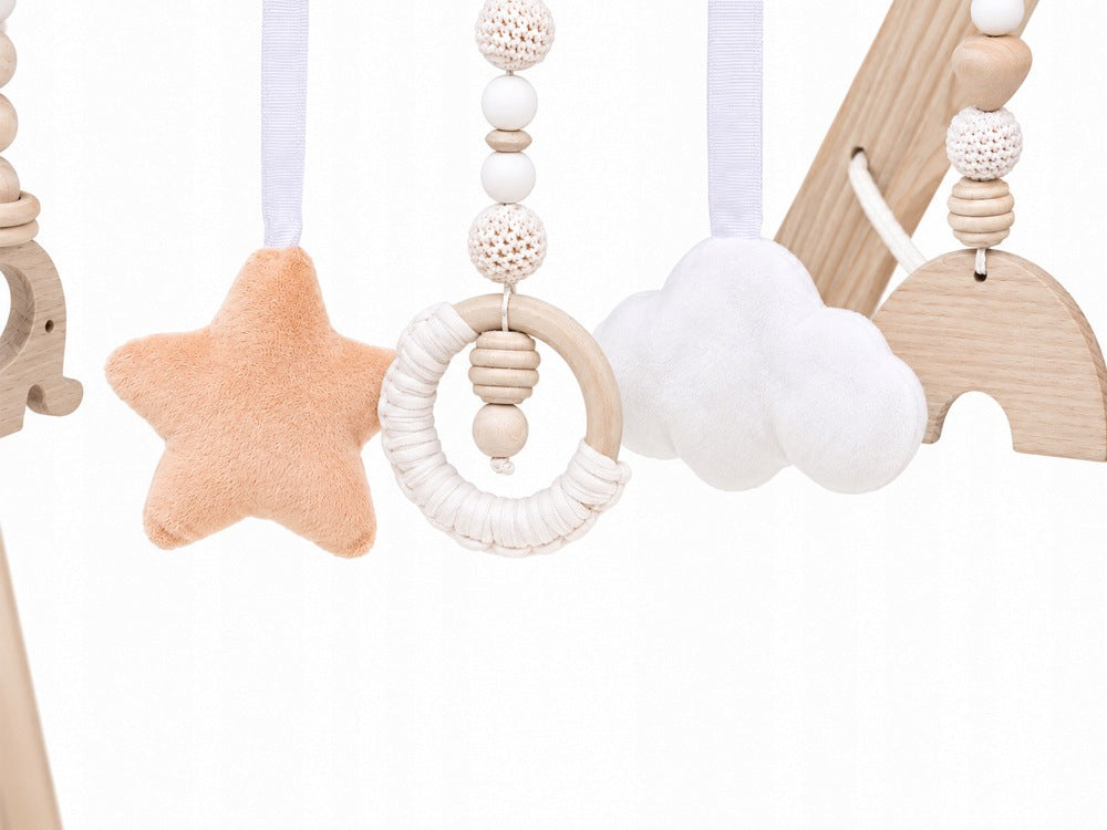 EDUCATIONAL STAND WITH PENDANTS FOR BABIES
