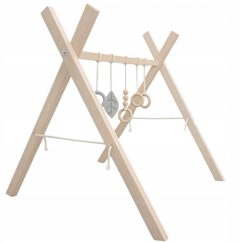 EDUCATIONAL STAND WOODEN BEECH BABY GYM CHILDREN BABIES Brand no brand