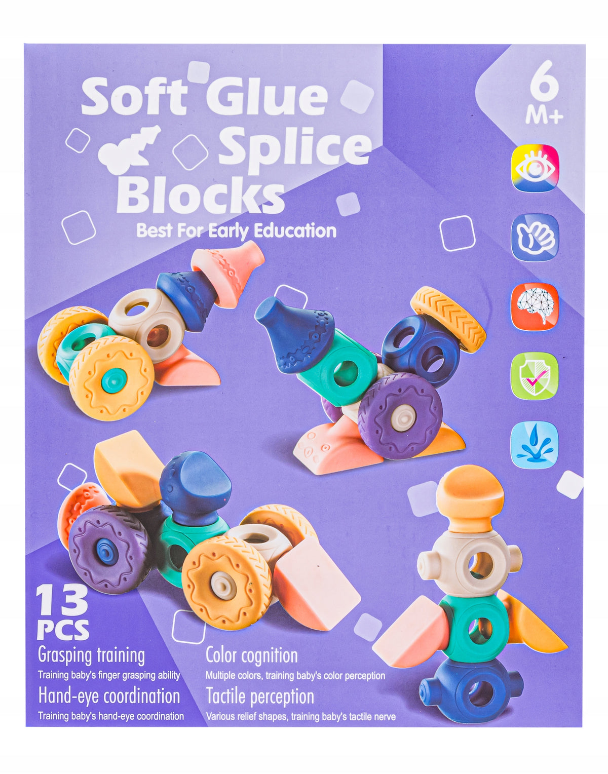 EDUCATIONAL Soft Sensory Blocks Figures 13 Pcs SENSORY TOY Brand ChRLD