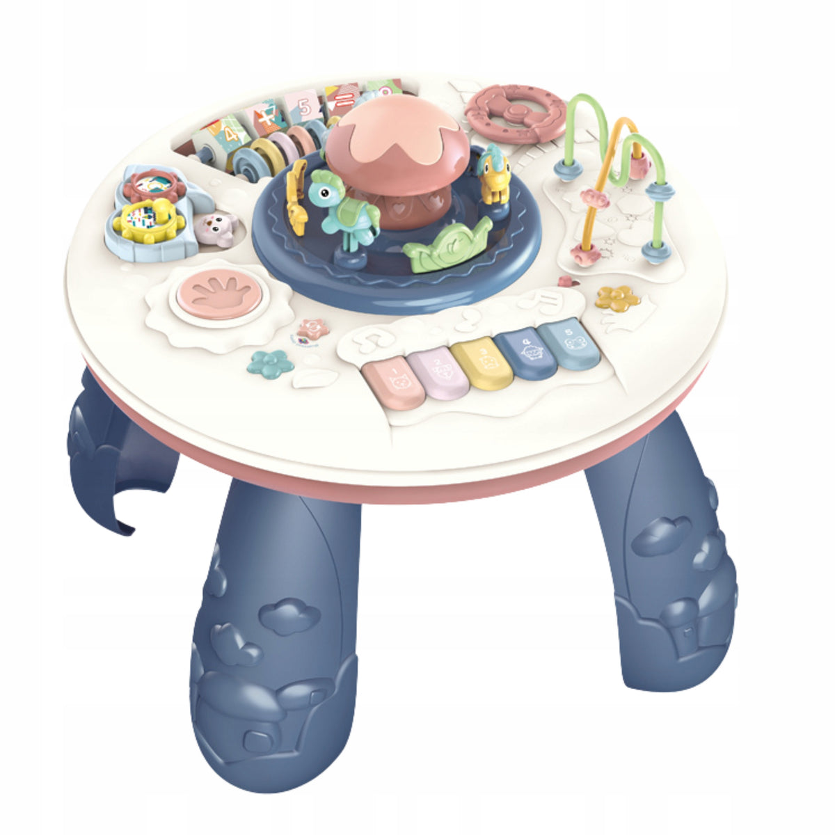 EDUCATIONAL TABLE FOR CHILDREN ABACUS SORTER PIANO BLOCKS STEERING WHEEL Packaging status original