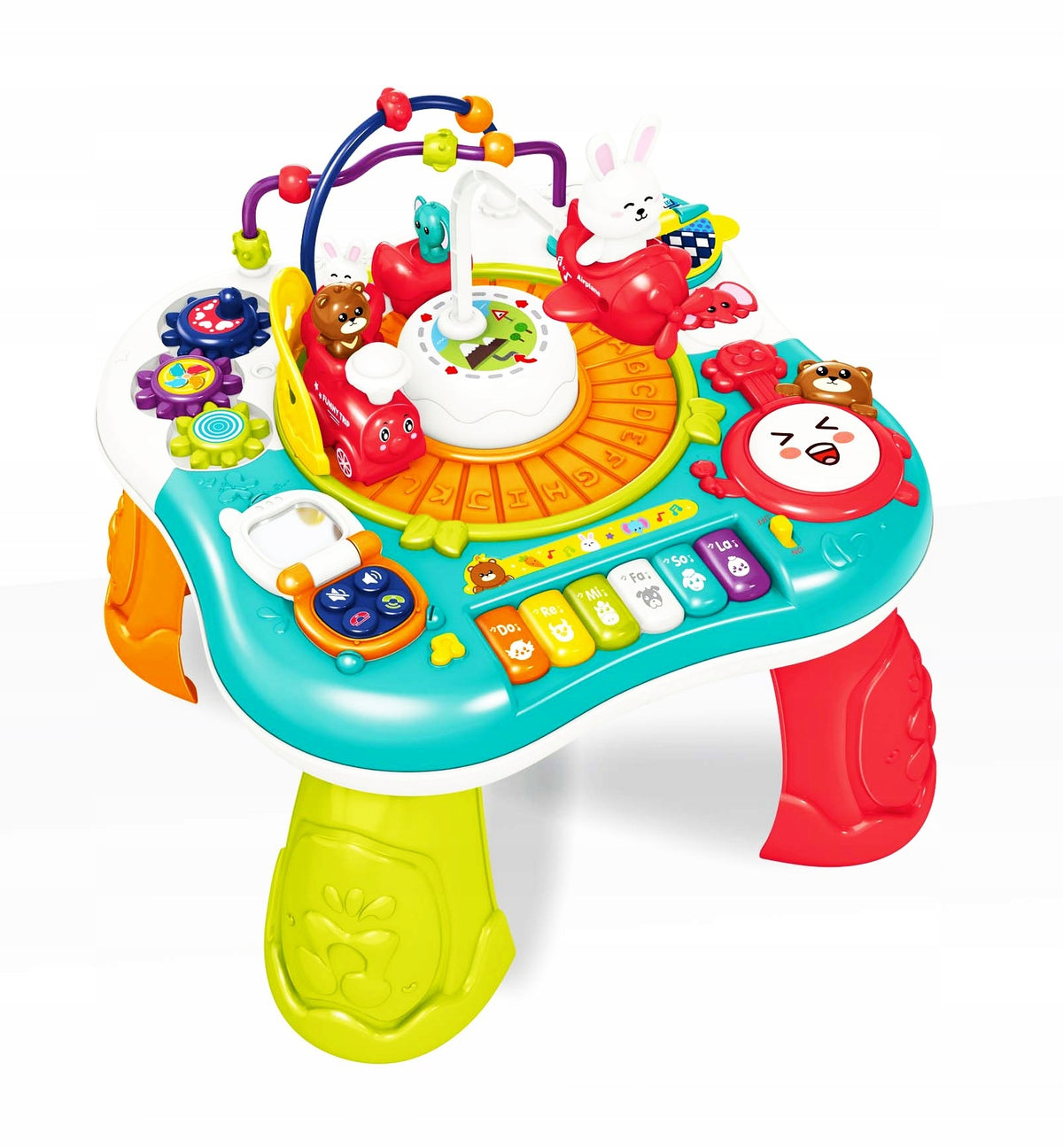 EDUCATIONAL TABLE INTERACTIVE DEVELOPMENT 2in1 MUSICAL TRAIN LIGHT PIANO Brand BOUNN