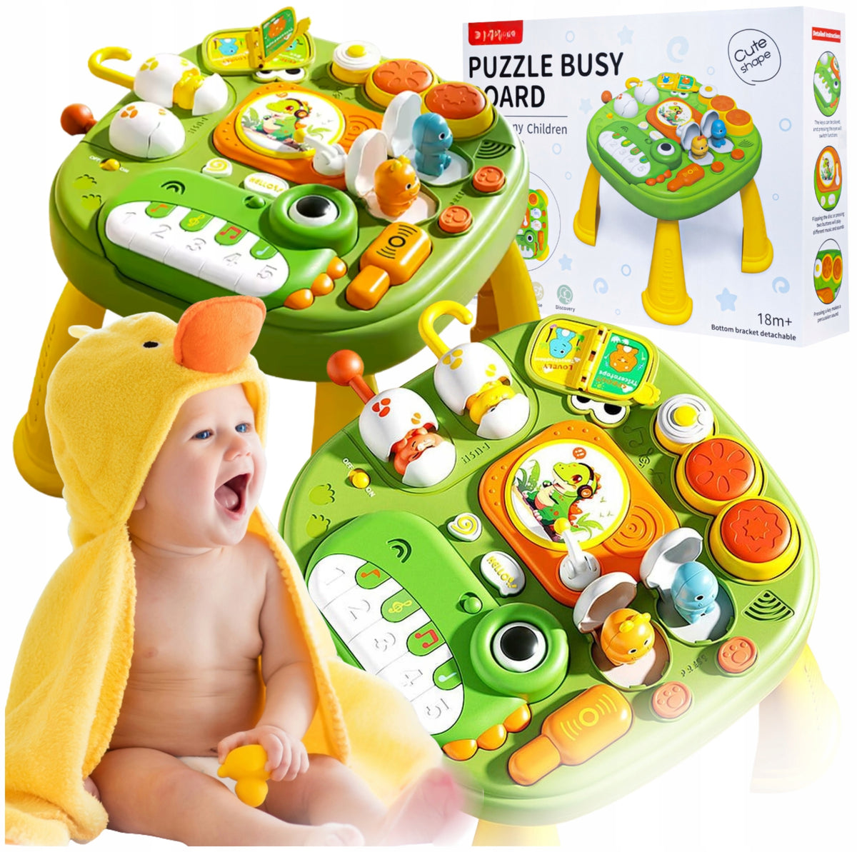 EDUCATIONAL TABLE INTERACTIVE MULTIFUNCTIONAL MUSICAL DINOSAUR