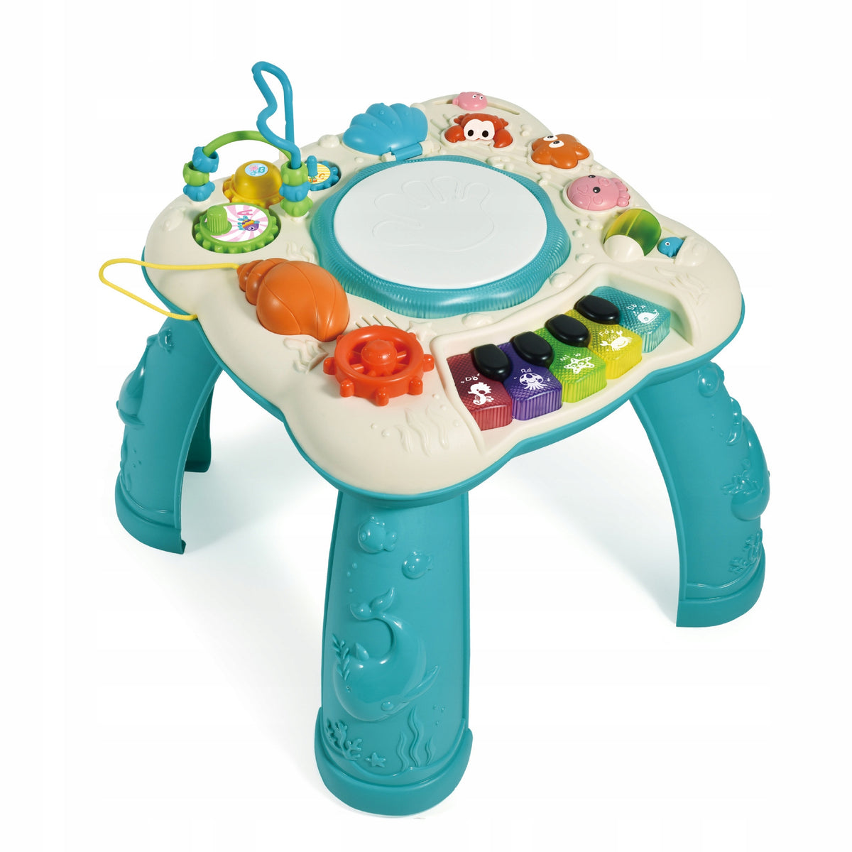 EDUCATIONAL TABLE INTERACTIVE MUSIC PANEL MULTIFUNCTION DRUM CHILDREN Packaging status original