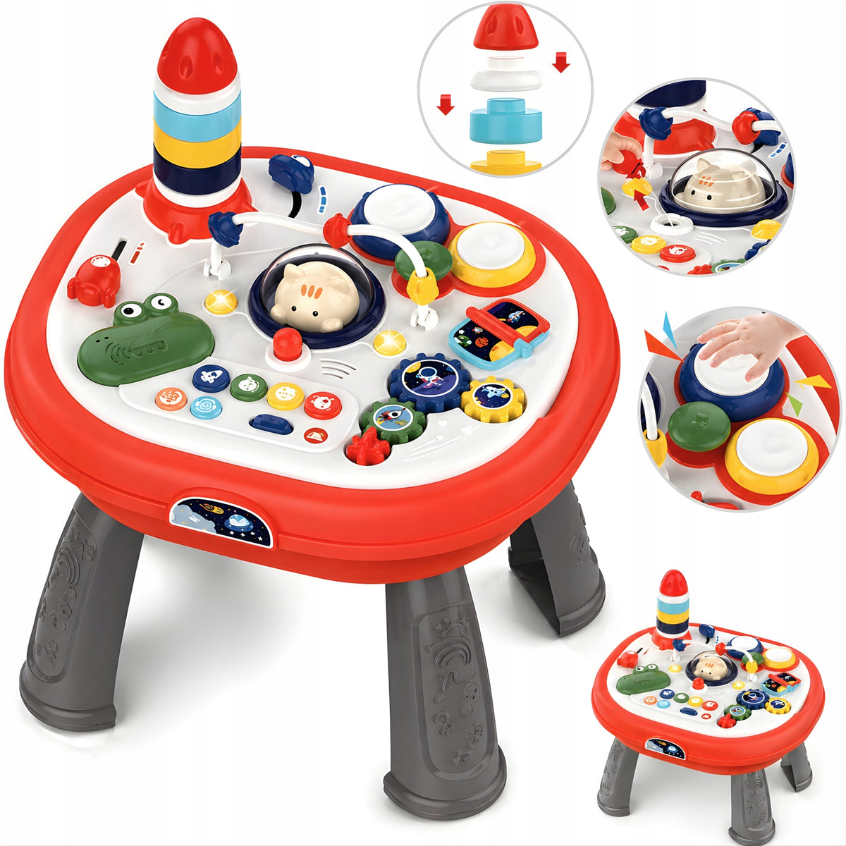 EDUCATIONAL TABLE INTERACTIVE MUSICAL PANEL FOR BABIES TO PLAY WITH FOR