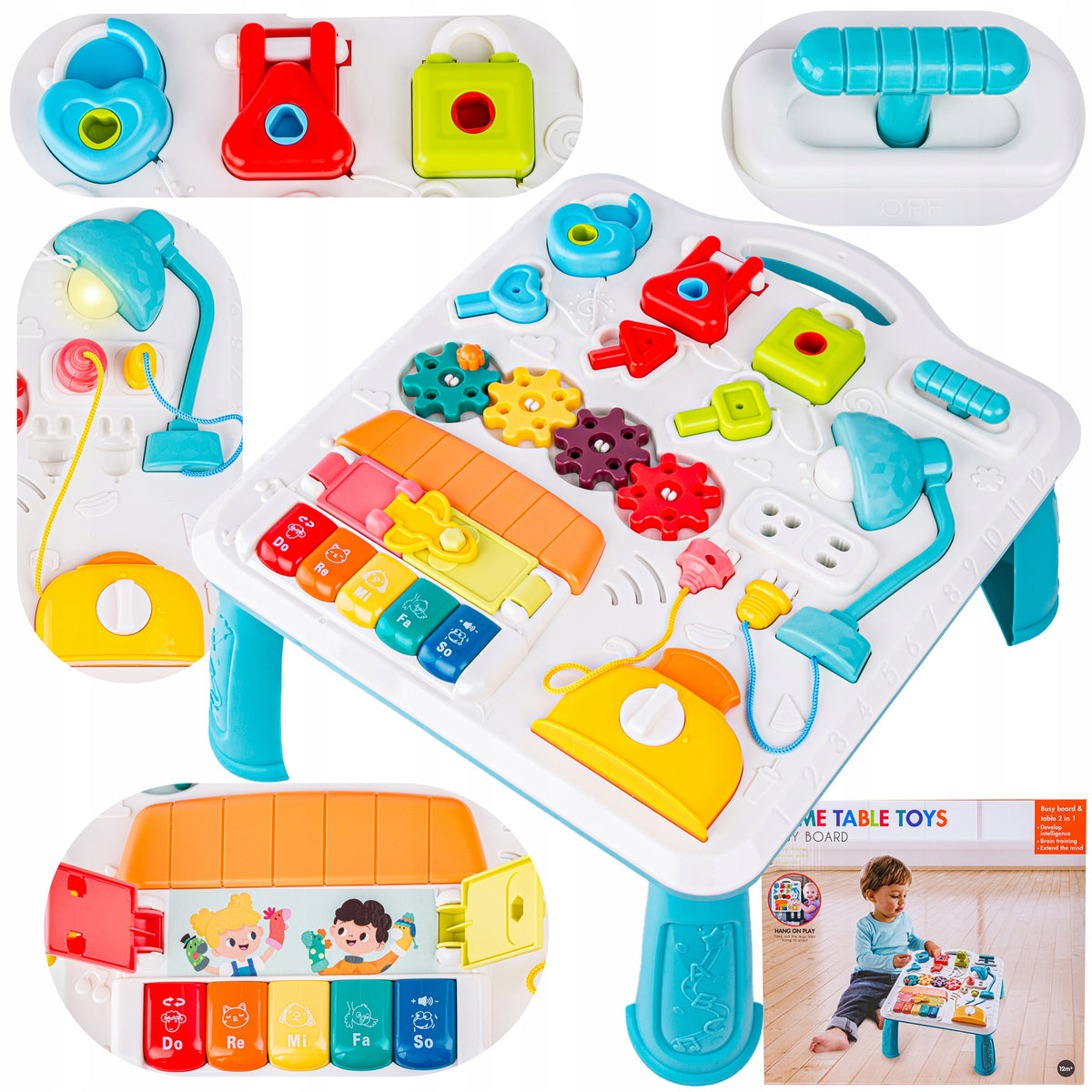 EDUCATIONAL TABLE Interactive Sensory Manipulation Board Keyboard Manufacturer code N6017