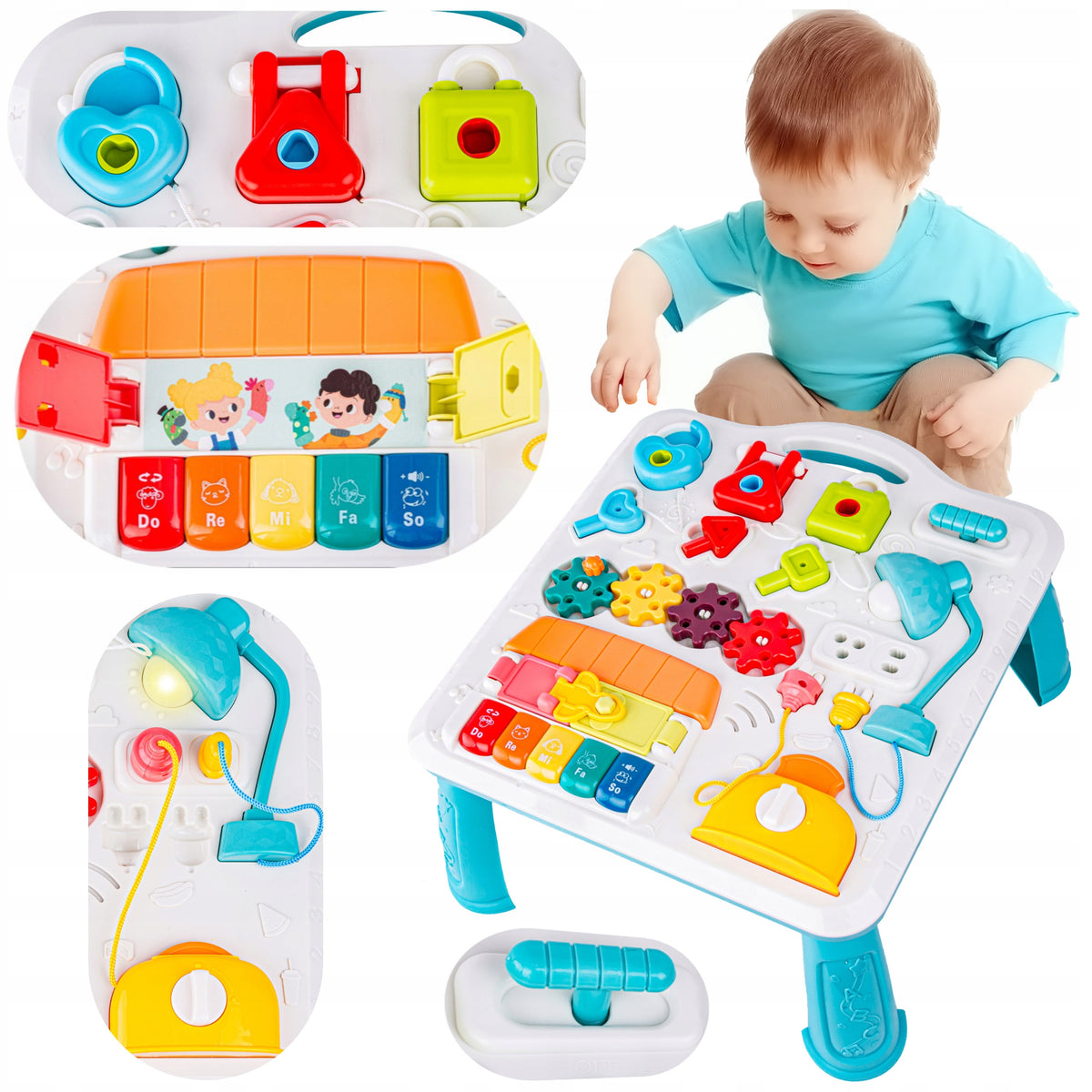 EDUCATIONAL TABLE Interactive Sensory Manipulation Board Keyboard